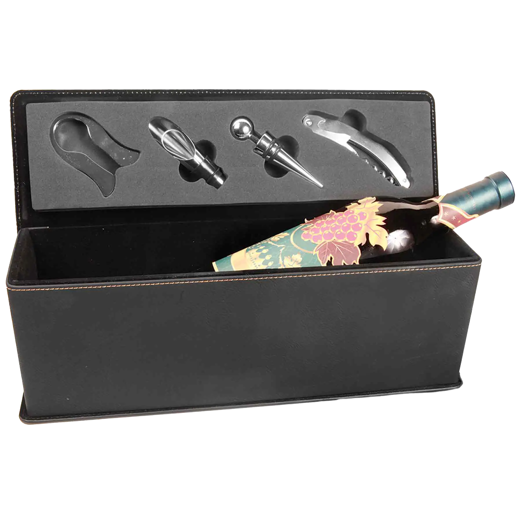Wine box with tools