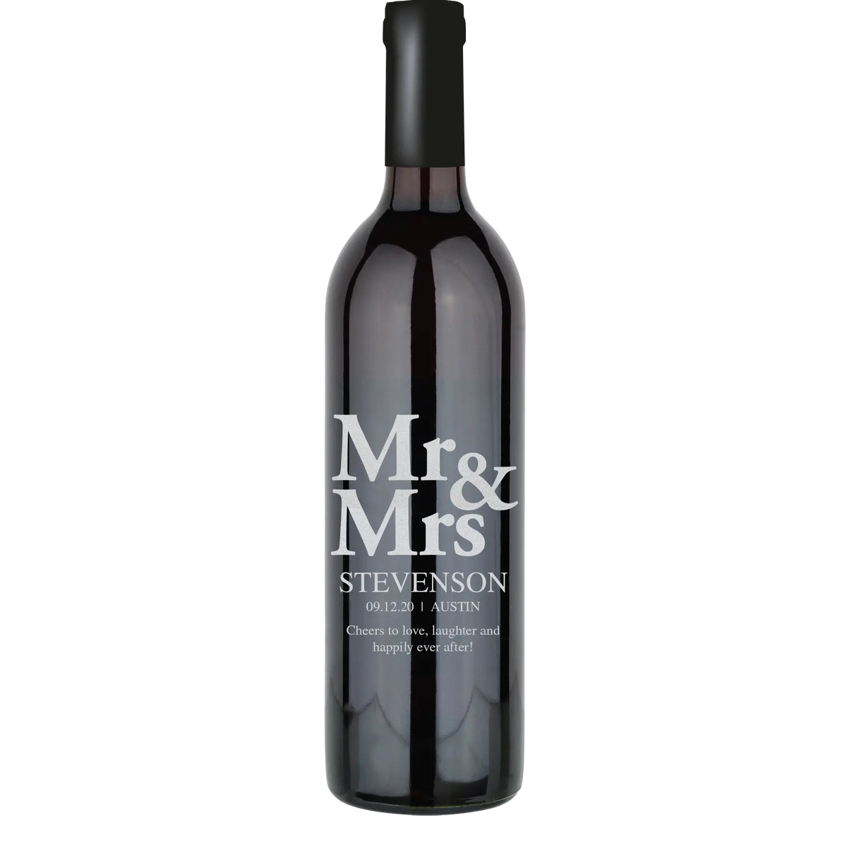 Mr & Mrs Block Custom Wine Bottle | Iconic Cellars
