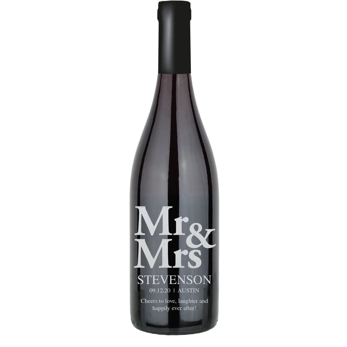 Mr & Mrs Block Custom Wine Bottle | Iconic Cellars