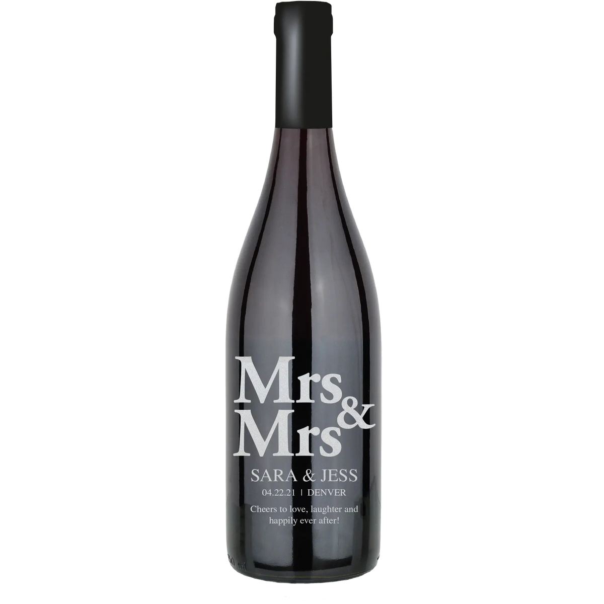 Mrs & Mrs Block Custom Wine Bottle | Iconic Cellars