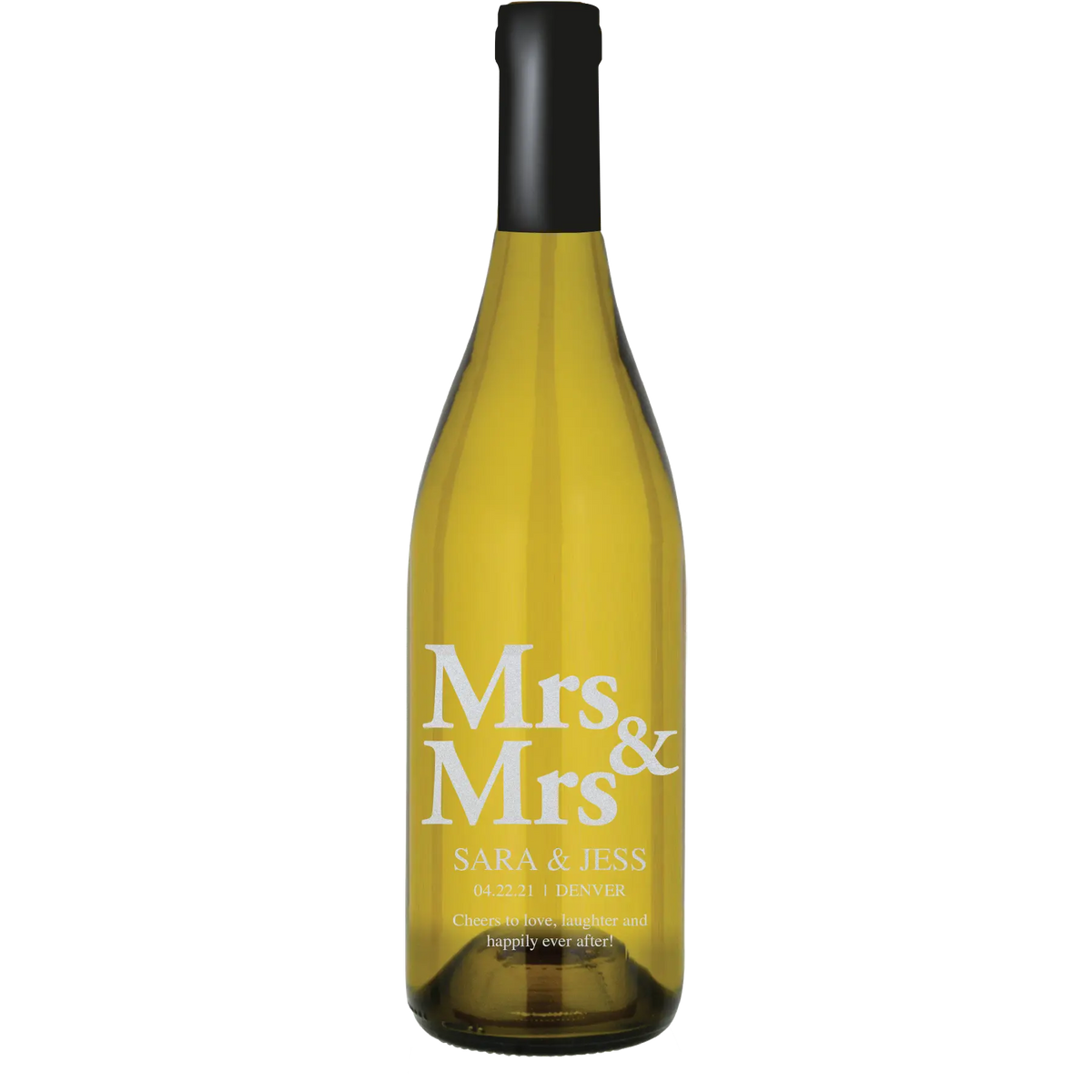 Mrs & Mrs Block Custom Wine Bottle | Iconic Cellars
