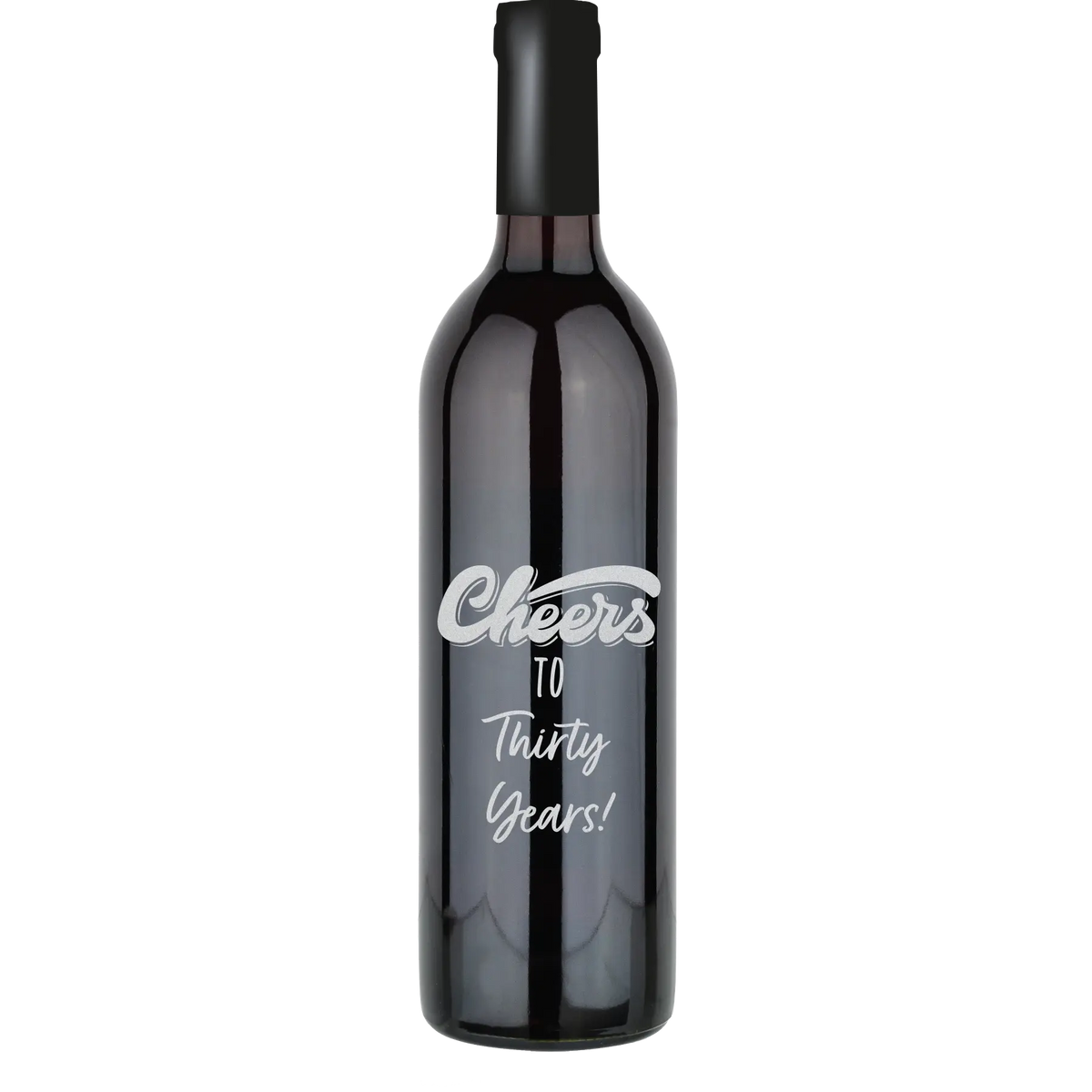 Cheers To Script Custom Wine Bottle | Iconic Cellars